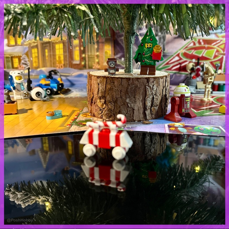 PoshHobby's tweet photo. Swipe for finale of our LEGO advent Calendar Story • holiday Story that unfolded in Babu Frik's shop &amp; City family coziness this December! 💜

Thank you for following our 2025 LEGO Advent Story • City coziness meets Star Wars mischief every day!
• Which act is your favourite?