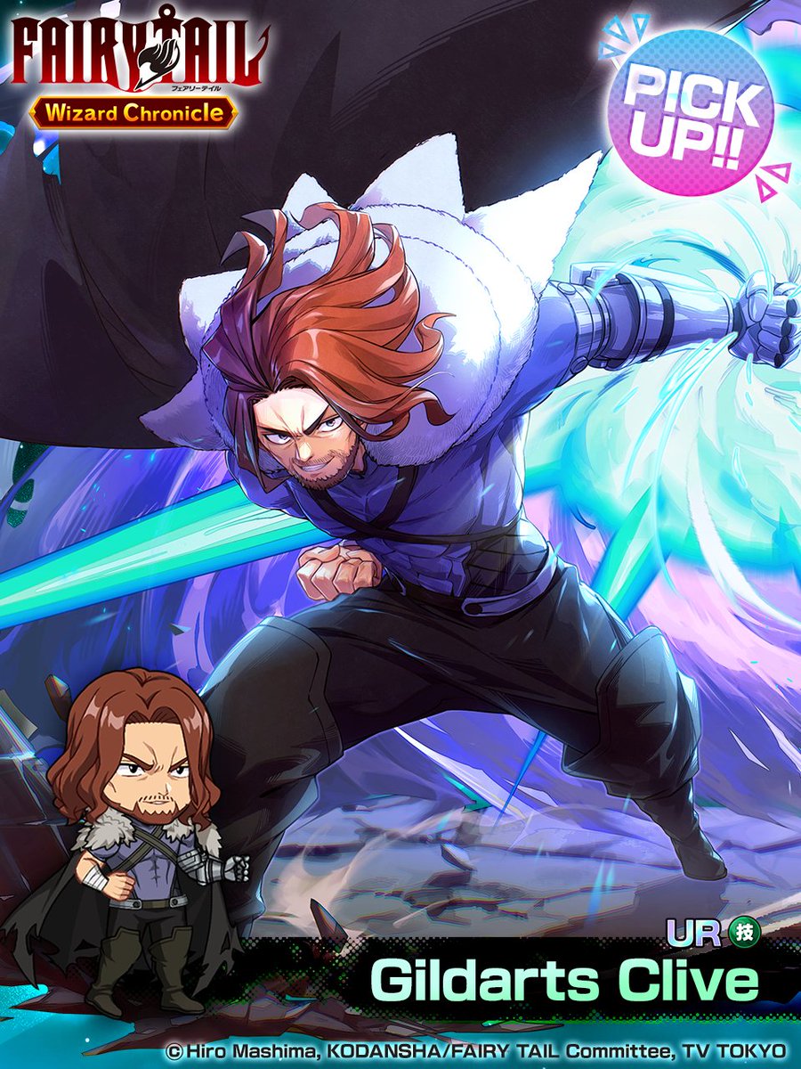 ◤￣￣￣￣￣￣￣￣
　UR “Gildarts”
　Pickup Gacha
 💥 Now Live! 💥
＿＿＿＿＿＿＿＿◢

Get the event bonus character from the Pickup Gacha
and boost your Event Points earned ⤴️✨

#fairytail