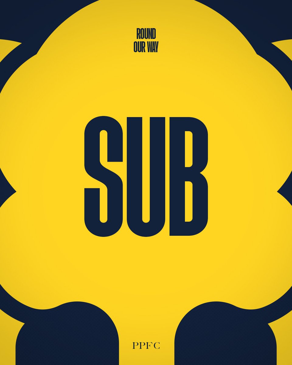 PlymouthPFC's tweet photo. SUB ๐
Sully makes way for Jack Endacott.
62โ ๐ 0-0 โซ๏ธ ๐ก
#PARTIV https://t.co/dHBrhabYox