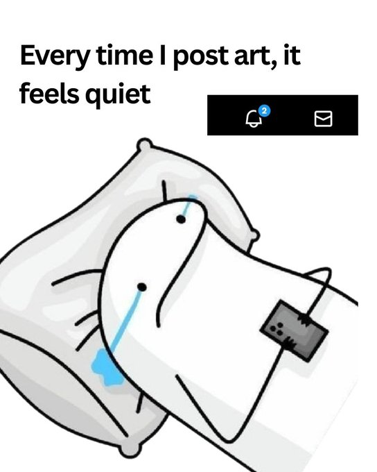 Every time I post art, the timeline feels so quiet.
Mooties, do you feel this too? 🥲
#smallartists  #artmoots