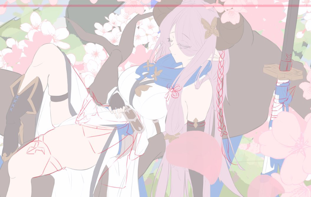 ssss22snake's tweet image. ナルメアwip

看到今天新主線的ナルメア，做了一下服裝的修改。

緩慢完成中!