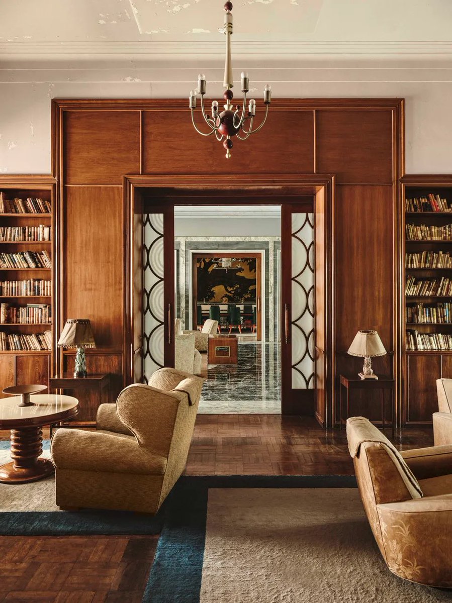 dearvotion's tweet image. The bathroom belonged to the Morvi Palace, one of the purest representations of art deco in India.