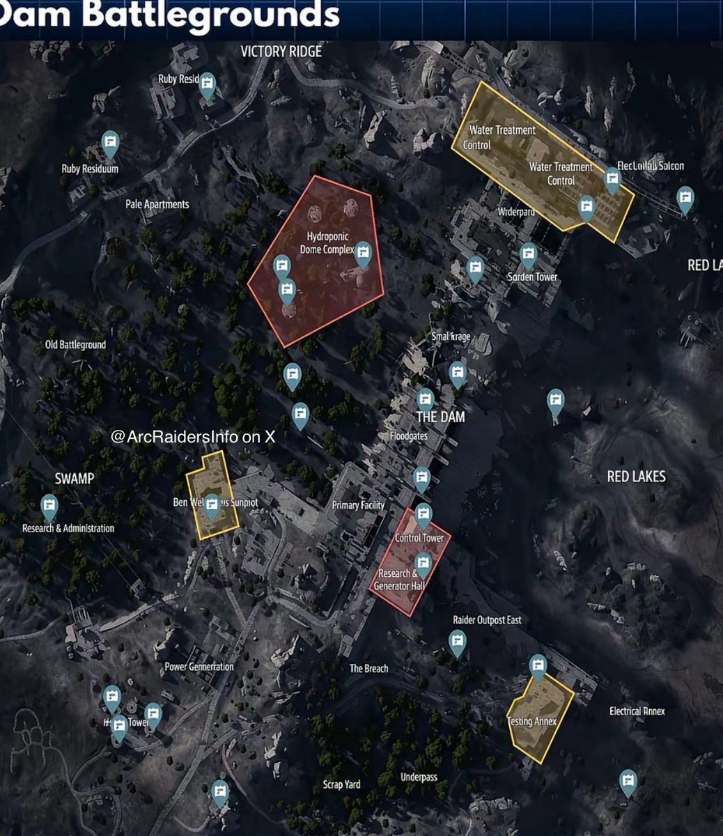 ArcRaidersInfo's tweet image. Here’s a handy cheat sheet for where weapon cases are typically located on Arc Raiders maps!

Bookmark for later 🔥