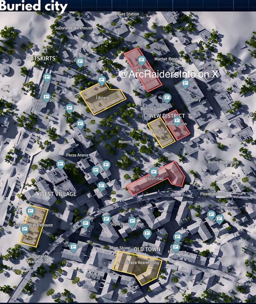 ArcRaidersInfo's tweet image. Here’s a handy cheat sheet for where weapon cases are typically located on Arc Raiders maps!

Bookmark for later 🔥