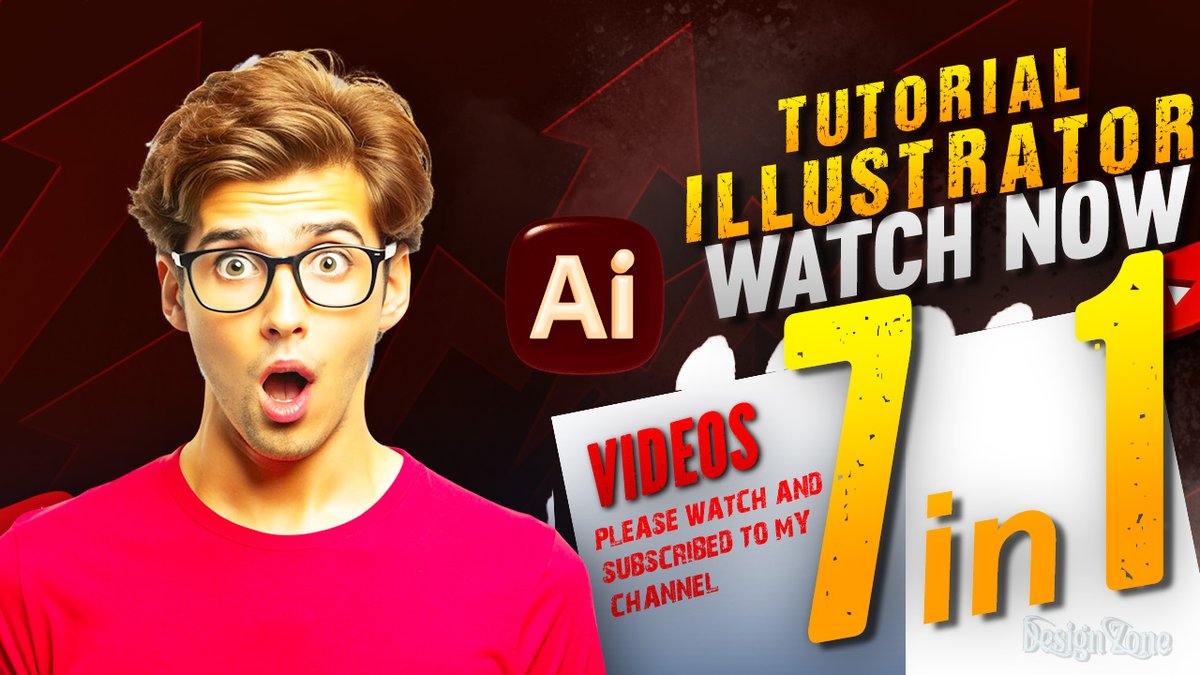 New illustrator video 07 in 01 @illustratoretutorial. @ahmedrubel91 @des... youtu.be/Gj-186DQPho?si… via <a href="/YouTube/">YouTube</a>
