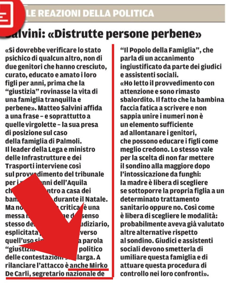 mirkodecarli's tweet photo. I giudici e gli assistenti sociali stanno perpetuando un accanimento inaccettabili nei confronti di quella che ormai tutti conosciamo come la "famiglia nel bosco".

La piena condanna come Popolo della Famiglia dell'ordinanza emessa dal tribunale dei minorenni de L'Aquila https://t.co/eeXHFVhfPg