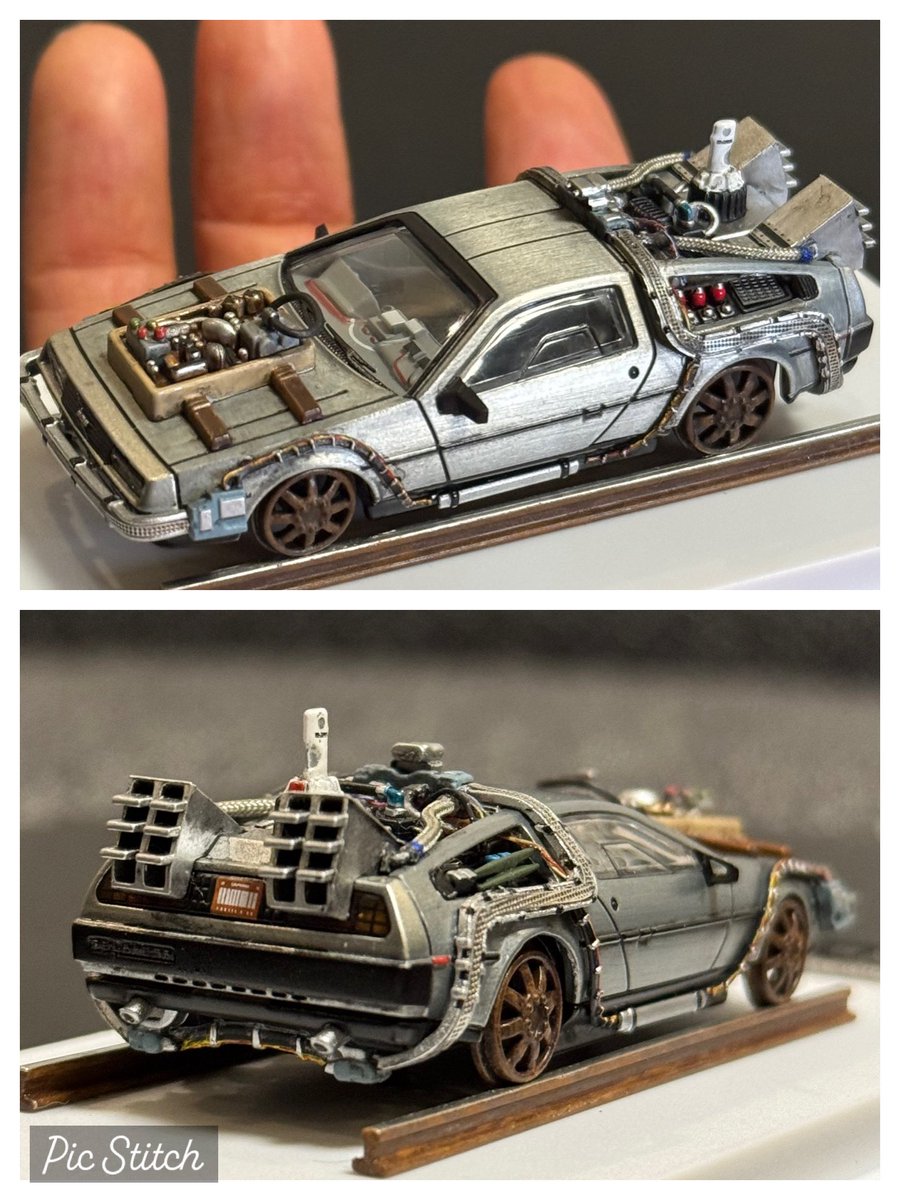 MJモデル1/64 デロリアン（レールロードVer.）をカスタムしました