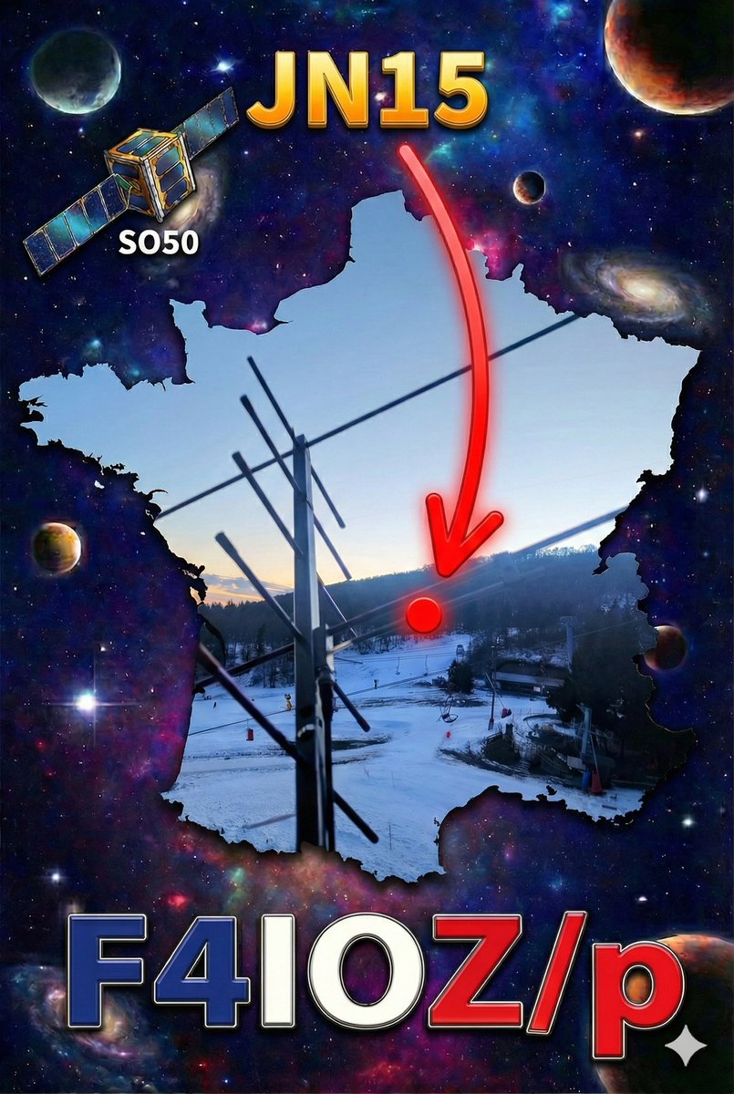 Thanks Damien <a href="/F5rrsD/">F5RRS Damien</a> , jorge <a href="/ThePCBDesigner/">Jorge De Castro | EA1FWI</a> for contact from JN15km. Not very simple, but it worked 👍🛰️