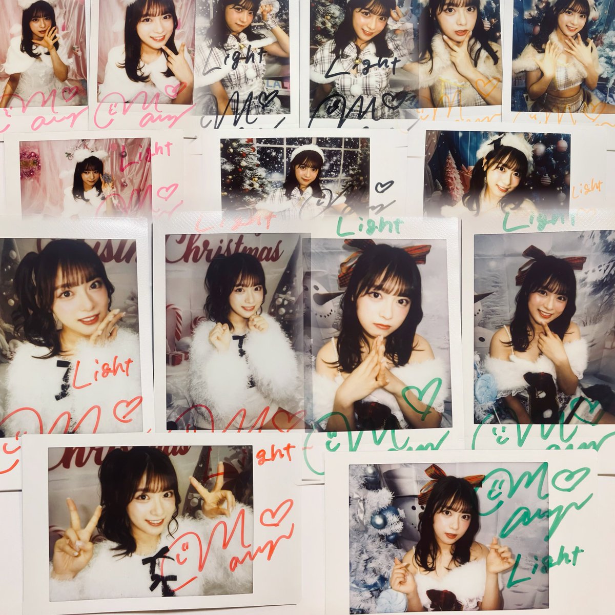 まるぴ チェキセット11枚 まるぴクリスマス宿チェキ その3 まるぴが俺のために選んでくれた