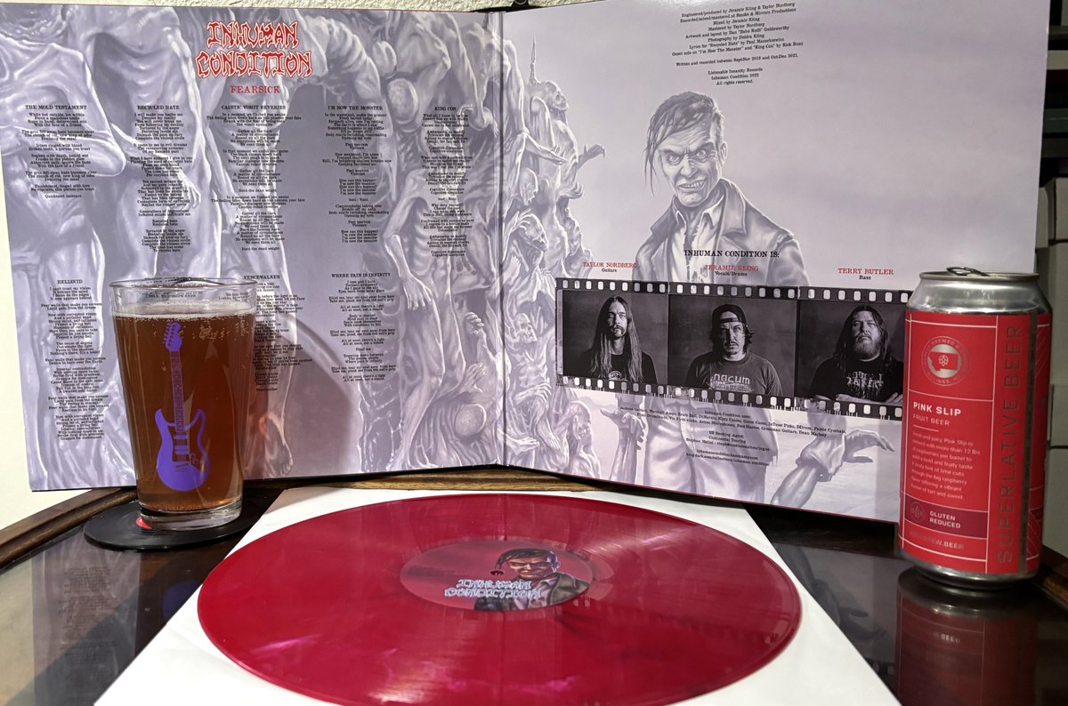 BrewsandTunes's tweet image. @BandInhuman #InhumanCondition "Fearsick" #byallmeansbrewing Pink Slip Fruit Beer  brewsandtunes.blogspot.com/2025/12/decemb…