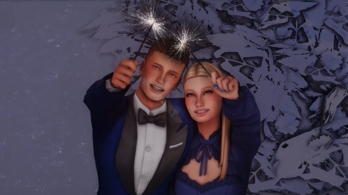 He recuperado el preset de mis tiempos del NSB (ojalá recuperar la partida también 🥲) y no puedo estar más IN LOVE con las fotitos q salen ahora...
Estos chicos son del Save de <a href="/LilysimsSimmer/">Lily writer & Sims 4 player</a> q me tiene super absorbida 😍.
Q tal habéis pasado las fiestas? Espero q genial! 🩷