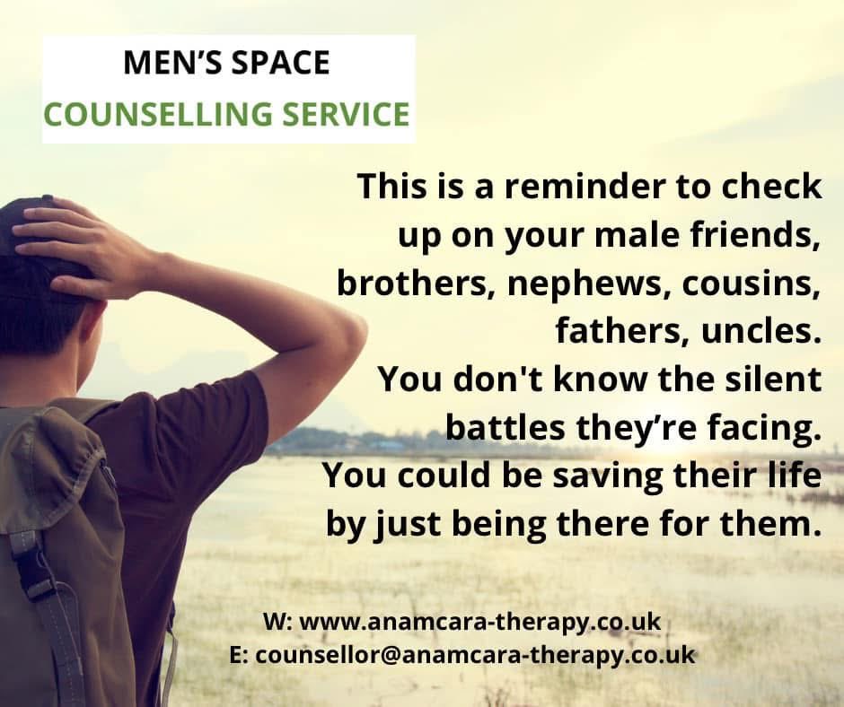 MensSpace's tweet image. Christmas &amp;amp; New Year’s can be challenging. If you’re concerned about any man in your life, listen to your gut &amp;amp; speak to them. Bringing up concerns &amp;amp; fears won’t plant negative seeds but may help them to open up. 
#counselling #suicideprevention #earlyintervention #warrenpoint