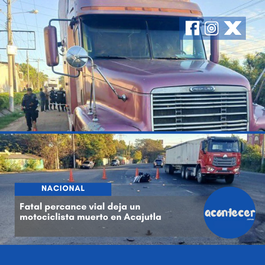 acontecercomsv's tweet photo. #Acajutla⚠️🏍️ Un hombre de 56 años murió tras colisionar con un cabezal en la entrada del Obelisco, Acajutla. Equipos de primera respuesta confirmaron que la motocicleta se incendió tras el impacto.
#Tránsito #HechoVial #PNC #Prevención
📝KG https://t.co/UmutpGxuHz