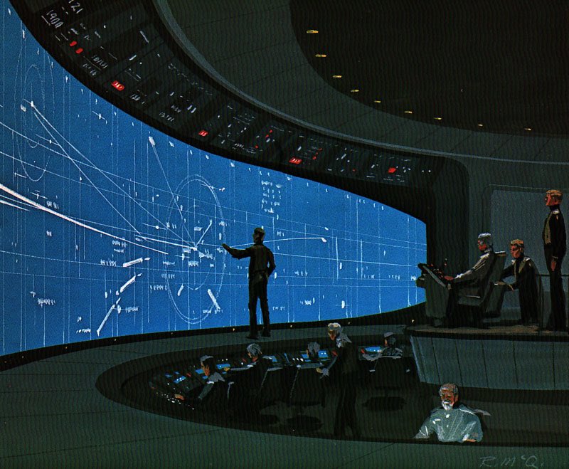 SciFiArchives's tweet photo. Ralph McQuarrie concept art for BATTLESTAR GALACTICA (1978) https://t.co/npg838gXk0