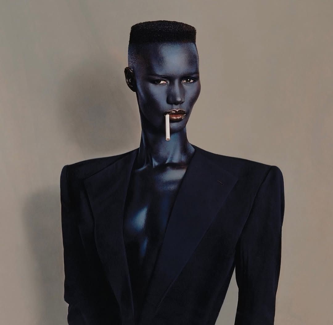 rogue's tweet image. Grace Jones photographed by Jean Paul Goude