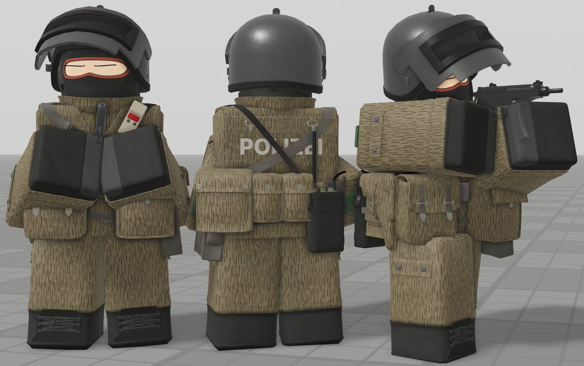 Haarinala's tweet image. Diensteinheit IX

Part of the Volkspolizei. Once again, made them more different that what they would have looked like originally. I also swapped their PM-63 RAK for the Skorpion.

2/2