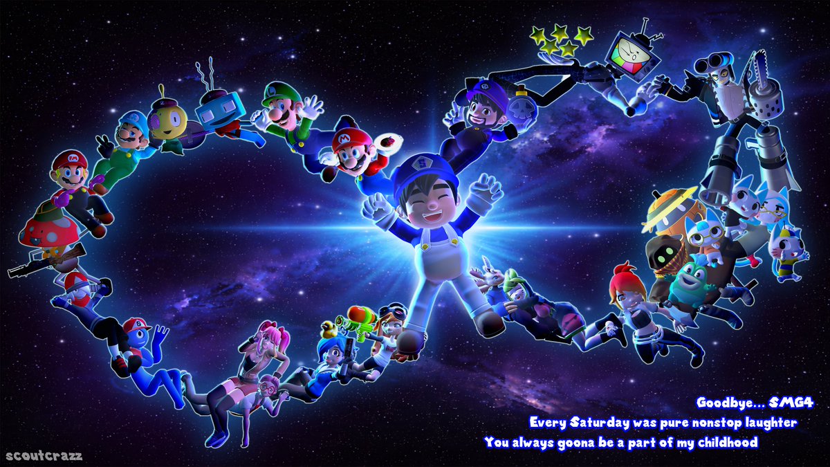 scoutcrazzz's tweet image. I... im gonna miss this show 

Goodbye.

#smg4 
#smg4fanart
