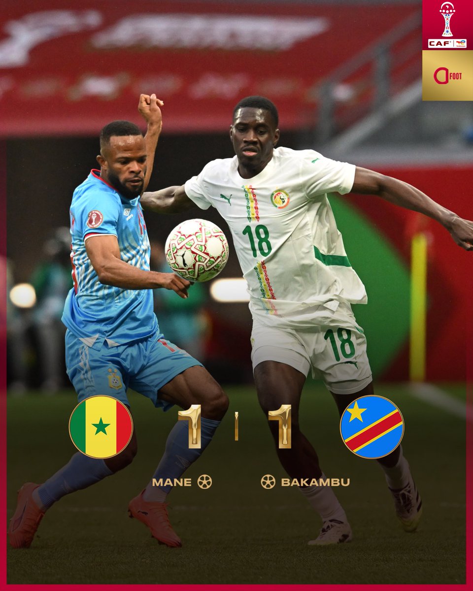 ActuFoot_'s tweet image. 🚨 𝗟𝗘 𝗦𝗘́𝗡𝗘́𝗚𝗔𝗟 🇸🇳 𝗘𝗧 𝗟𝗔 𝗥𝗗 𝗖𝗢𝗡𝗚𝗢 🇨🇩 𝗦𝗘 𝗡𝗘𝗨𝗧𝗥𝗔𝗟𝗜𝗦𝗘𝗡𝗧 !!! 🤝

Sadio Mané a égalisé après l’ouverture du score de Bakambu.