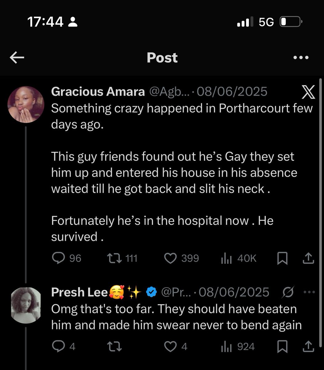 Blaqkreator's tweet image. THIS IS THE MOST DANGEROUS TYPE OF HOMOPHOBIA!
They instigate, Stigmatize, shame and Demonize homosexuality all in the background. When their homophobia costs a life they’d now exonerate themselves with the “that’s too far” or “no one deserves to die”.
God punish you broke witch.