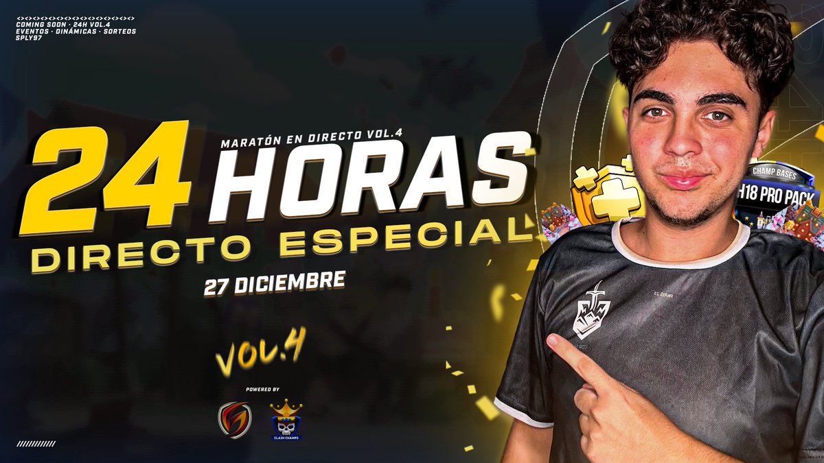 🔴 ESTAMOS EN DIRECTO

Arrancamos con el directo del año 🥳

✅ Eventos y Variedades de Dinámicas
✅ Sorteos

💰+20 Premios posibles repartidos y posibles extras durante el stream

Y si gente, 24h SIN PARAR EN DIRECTO

Compartan ❤️
twitch.tv/sply97
youtube.com/live/8eX0y_pn2…