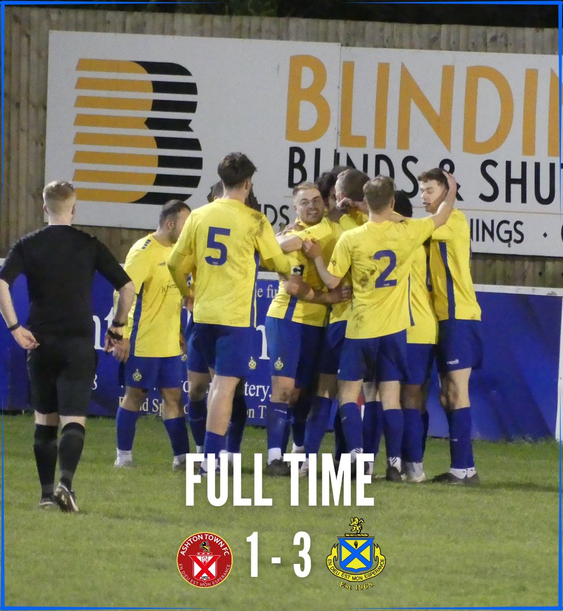 FT

Big winnnnn 😍😍😍💛💛💛

🔴 1 – 3 💛💙

#Yellows