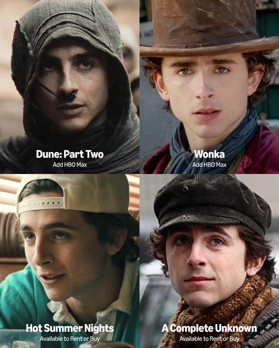 PrimeVideo's tweet image. The Chalamet charm