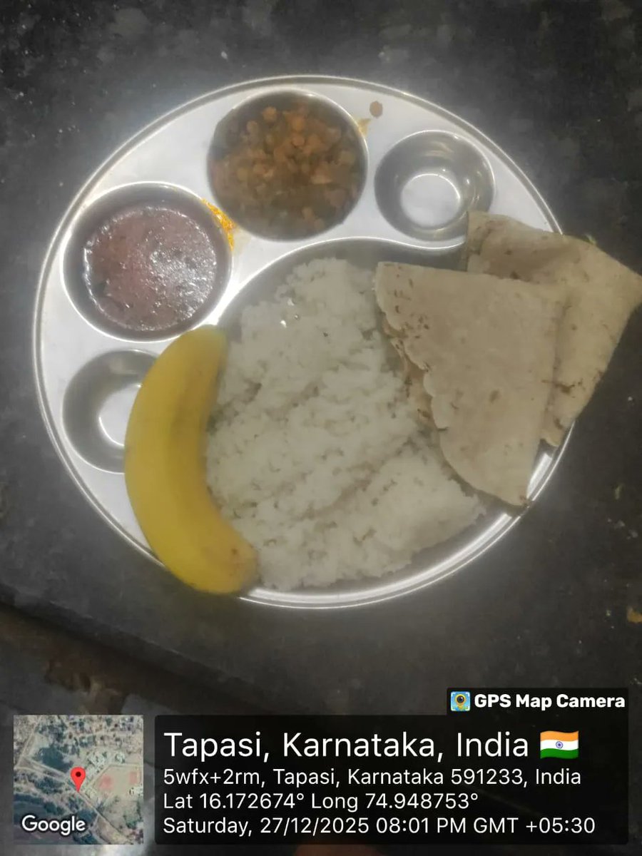 AbvrsT's tweet photo. ರಾತ್ರಿ ಊಟ  #SocialAudit_SWDMeals #SocialWelfare_Karnataka https://t.co/r798x42xYQ