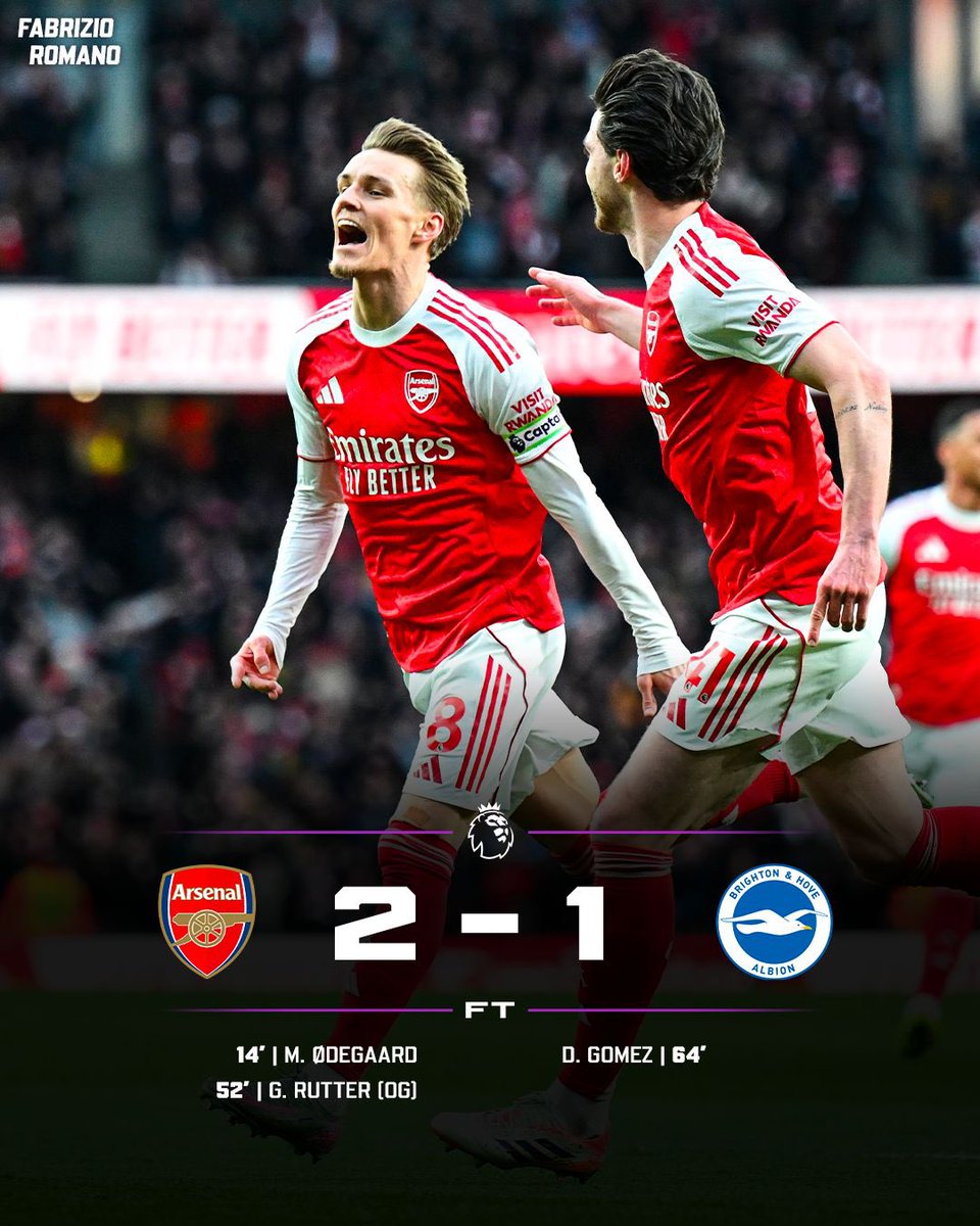 Ødegaard back to scoring and Arsenal get 3 points! ❤️🤍

Who’s your Man of the Match?
