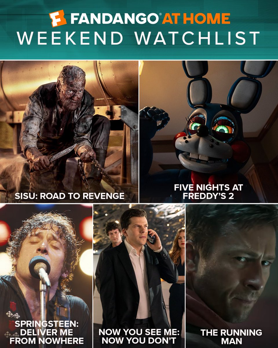 Fandango's tweet image. What are you watching at home this weekend?