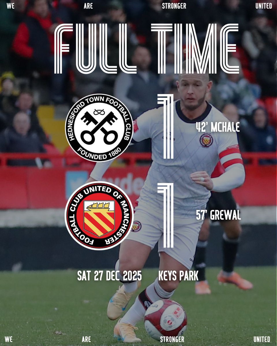 FCUnitedMcr's tweet image. It’s a hard fought and thoroughly deserved point away to the league leaders to end 2025! 🇾🇪

👏👏👏