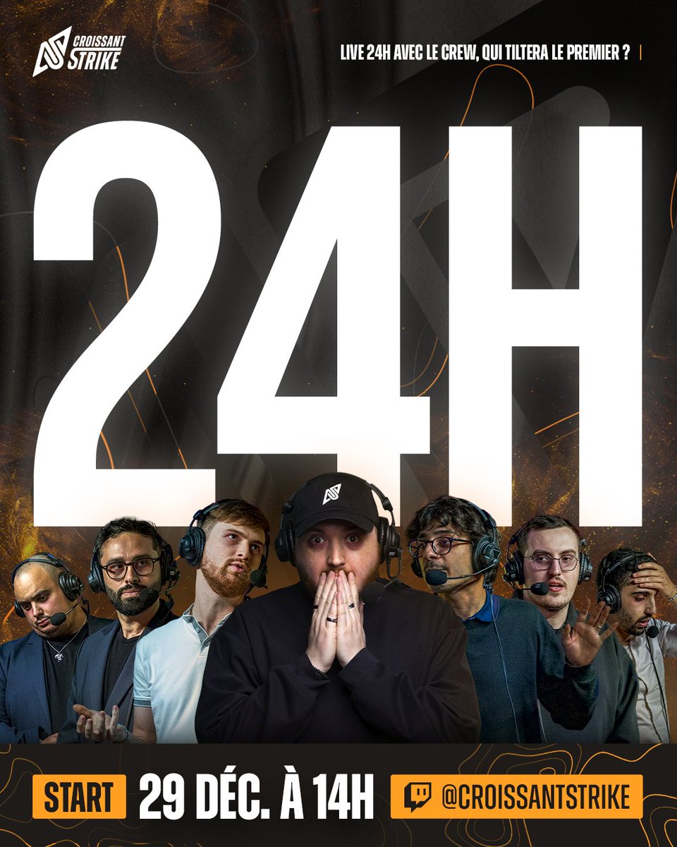 🚨 LE DERNIER STREAM DE L’ANNÉE !

👊 Le crew vous affronte sur le HUB
✍️ La dictée de <a href="/CudderTV/">Lucas Courtin</a>
🥐 La Boulange pour débriefer le mercato et l’année
🔥 Le V-WORD…
Et plus encore !

Rendez-vous lundi à 14h pour le stream 24 heures 🥳