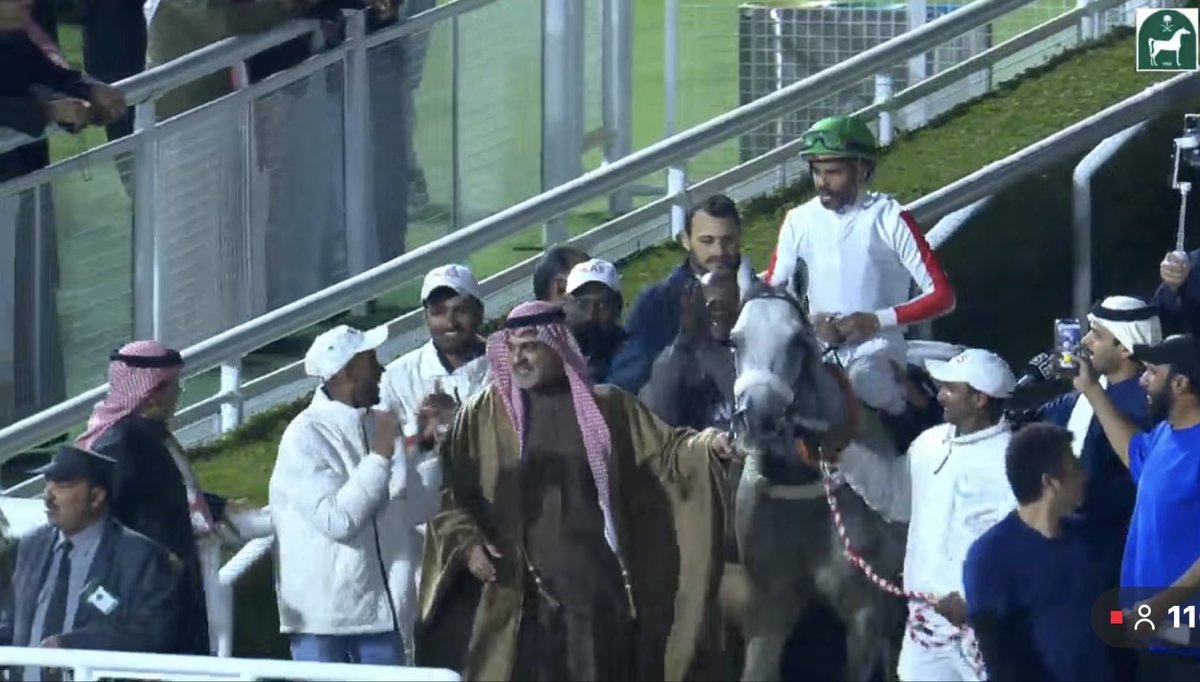 Alert 🚨 
HAQEET (Arrogate)
 A heart of a champion..!
Thant’s my boy..!
Is the champion of the King Saud Bin Abdulaziz Cup (SAR 800,000)
Congratulations to the “White Stable”
The #sealofsuccess strikes again
Happy new year every one..!