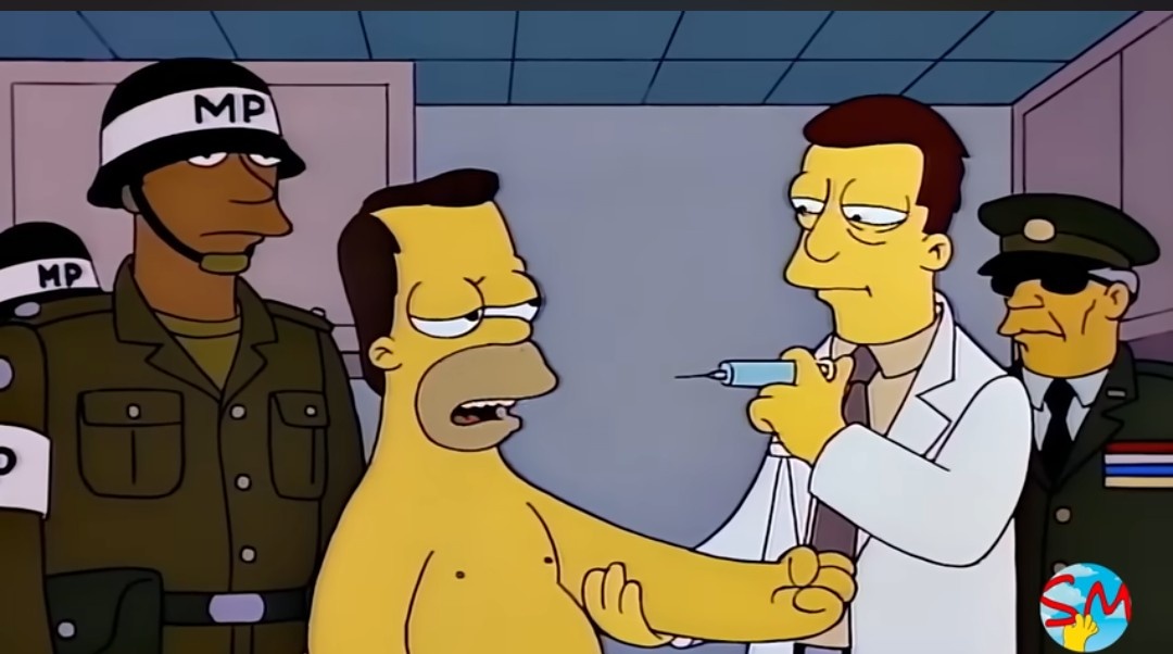 - Señor Simpson entienda que hacer un comentario positivo de las temporadas posteriores a la 10 traerá perdida del cabello y un montón de boomers enfurecidos

- Si que venga el líquido.