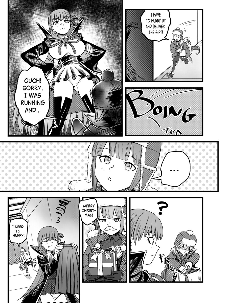 Shin_Saku_S's tweet image. Santa Nemo's gift to BB! 🎅
BB doesn't seem to appreciate it!😜
#FGO