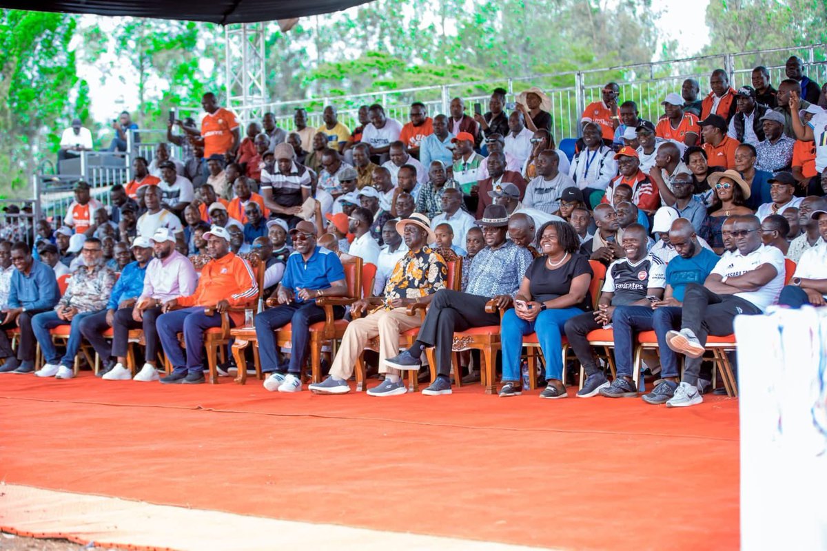 ray_omollo's tweet photo. Communities grow stronger when leadership steps into the game.

Alongside national and regional leaders, we joined H.E. President @WilliamsRuto at the closing ceremony of the Hon. Junet Mohamed Tournament in Suna East, Migori County, which brought together over 77 teams from across the Constituency.

The Government continues to demonstrate strong investment in youth and talent development, particularly at the grassroots, through key infrastructure projects such as the ongoing expansion and upgrade of the 10,000-capacity Migori Stadium, an initiative aimed at harnessing the region's rich sporting talent.