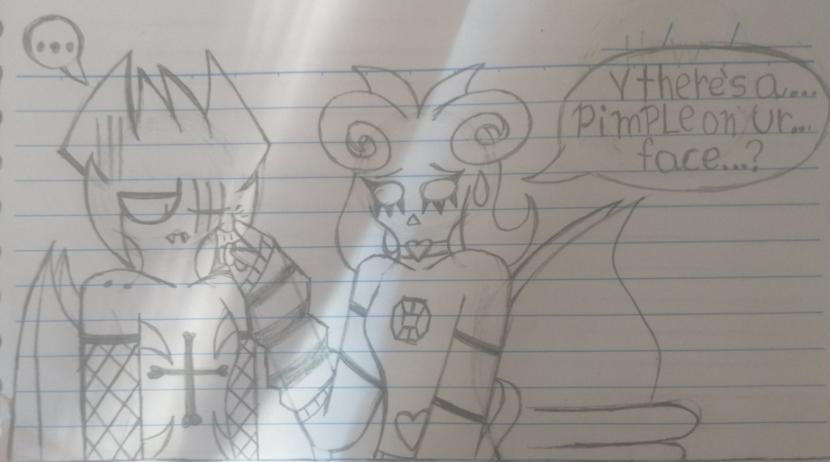 Giovannapardal1's tweet photo. Pimple Trouble #spheriks #ocart #spheriksocs #traditionalart #art #doubleoc #thespheriks https://t.co/mfRMhQbR9o