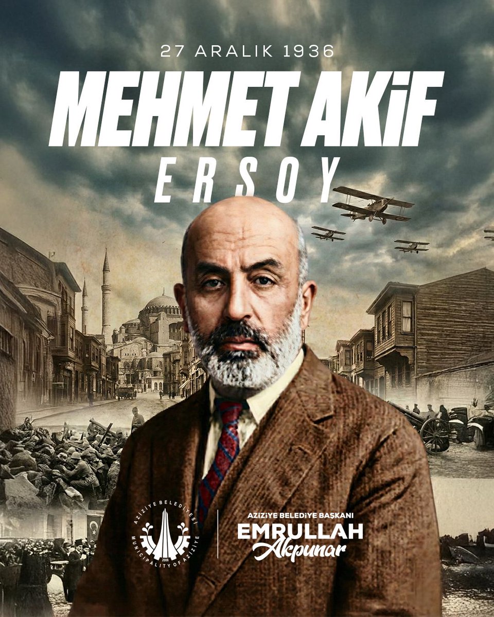 Merhum Mehmet Akif Ersoy, sadece bir şair değildi…  

O hafızamıza kaydettiği değerler, öğütler ve tavsiyelerle milli hislerimizin tercümanı; 

Dünya görüşü, inancı, imanı, sahip olduğu milli şuur ve ahlak zenginliği ile milleti için aynı zamanda bir gönül fedaisiydi.