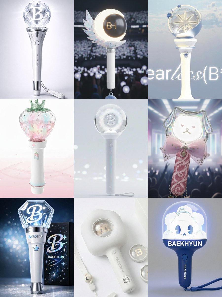 lightqorgus's tweet photo. fan-made baekhyun solo lightstick designs ✨️ what are your ideas or visions? https://t.co/XiOjmMLTME