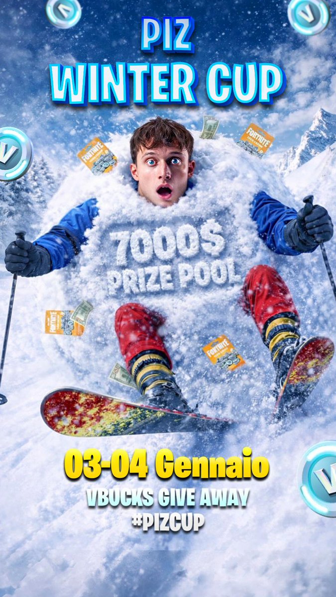 🎺Piz Cup Winter Edition🎺

💰 7000$ Prize Pool💰
🎯Solo cup🎯
💸Top 5 each game💸
🥇Top 1 250$
🥈Top 2 200$
🥉Top 3 150$
🏅Top 4 100$
🏅Top 5 100$
👑8 games (2 days)👑

📩WHO WANTS AN INVITE???📩
🕐3-4 January 19:00 CET🕐

⬇️MORE INFO COMING SOON⬇️