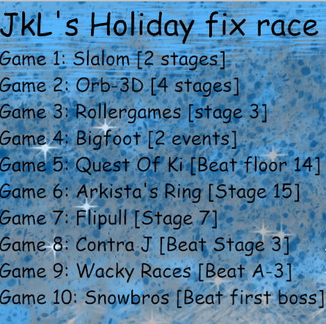 JkL0ser's tweet photo. Holiday race! You can do your run right now, just send me the video link for it! Deadline is about 28h from now, will livestream everyone that does run of it tomorrow!

Prices: Twitch Turbo for top 3.

https://t.co/VBvZGDIxrD https://t.co/LC0PVv7bkl