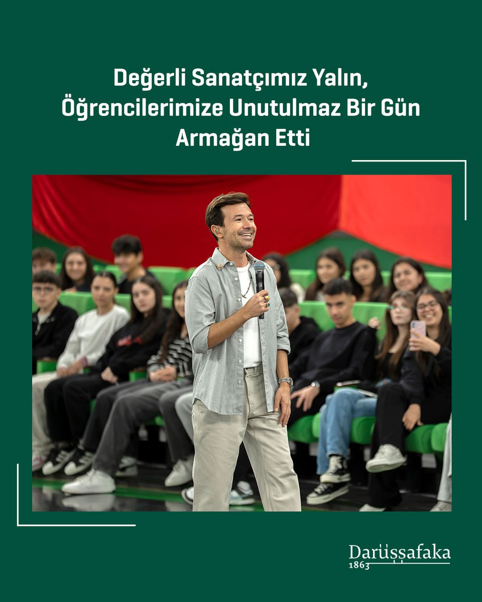 Değerli Sanatçımız Yalın, hafta sonunu kampüsümüzde geçiren öğrencilerimize en sevilen şarkılarını söyledi ve yeni yıla sayılı günler kala unutulmaz bir gün yaşattı. 😊