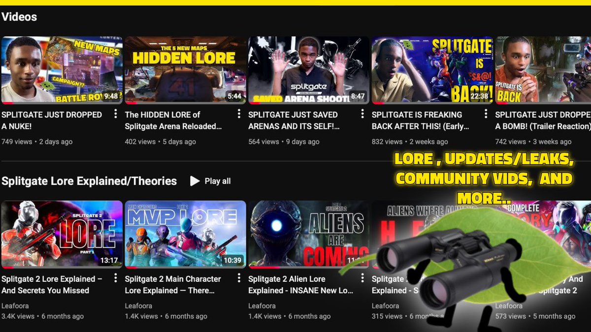 Diorlovesgames's tweet image. Want to learn more about Splitgate LORE, get the latest Updates/ Leaks, Breakdowns, Easter eggs, and community videos? 

check out LEAFOORA on YouTube 
I create Splitgate content so that you can know more about Splitgate or just bring a little smile to your face! 

#splitgate