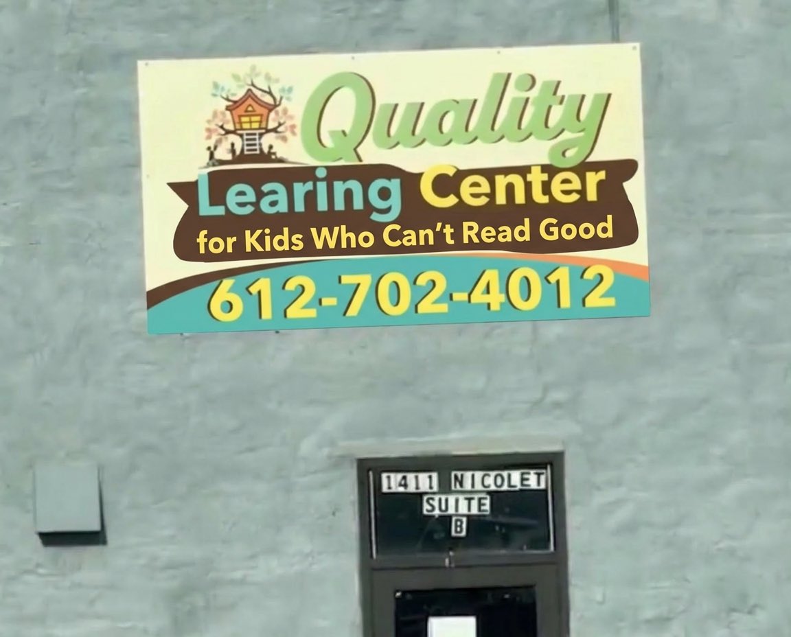 iampiet's tweet image. The Quality Learing Center for kids who can’t read good