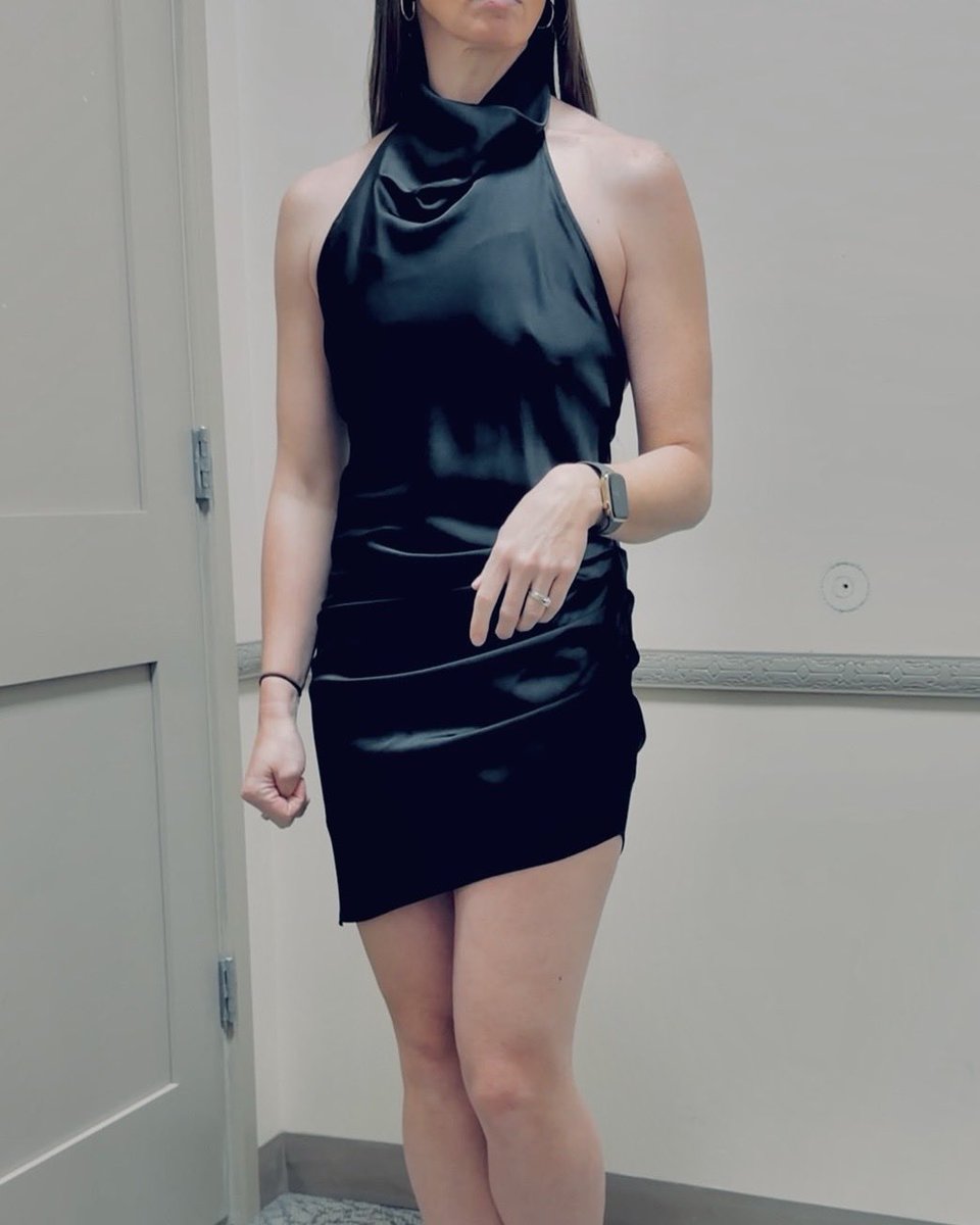 brookfillmore's tweet photo. Trying on a little black dress. Do you like it? #fashion #hotmom #littleblackdress #legs #back https://t.co/axsykiHc1R