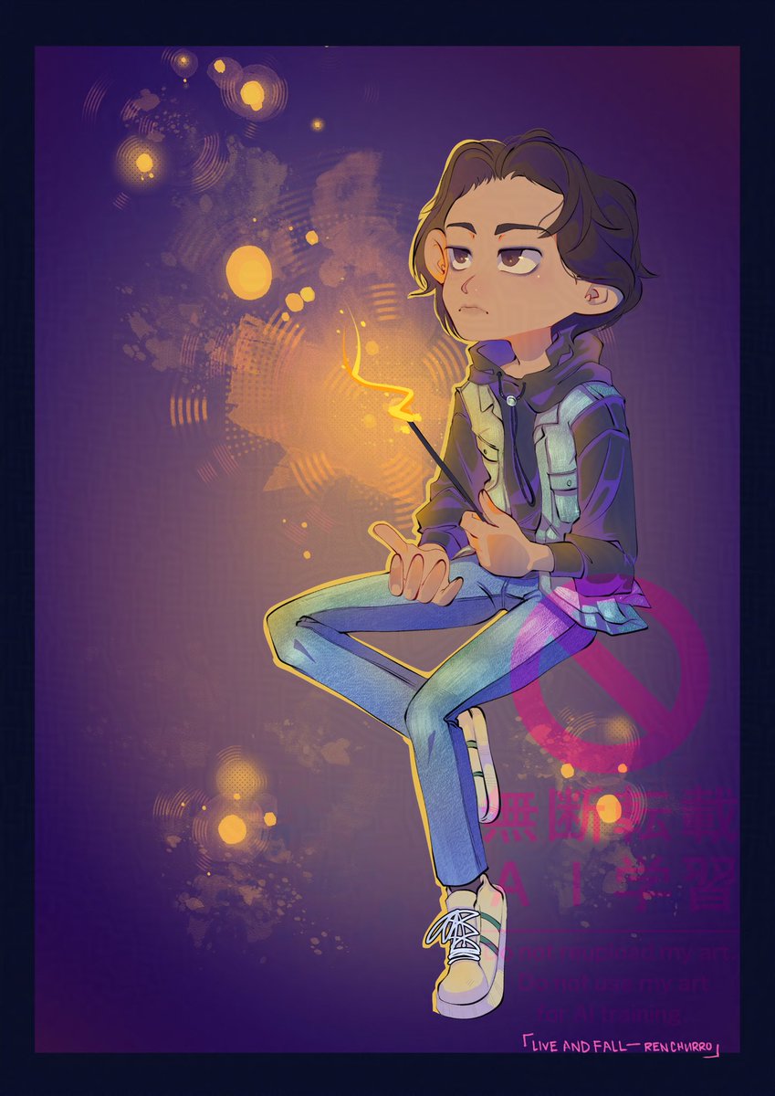 Happy Villains secret santa, some Live and Fall art~  !

Drew you a mini Jooyeon for you <a href="/quickfoxtrot/">𐔌՞. .՞𐦯</a> / <a href="/angelicdotsasha/">Sasha˙ᵕ˙</a> ✨ May he keep a light in your path  into the new year! 🎇

#LXVE_to_GIFT #XdinaryHeroes