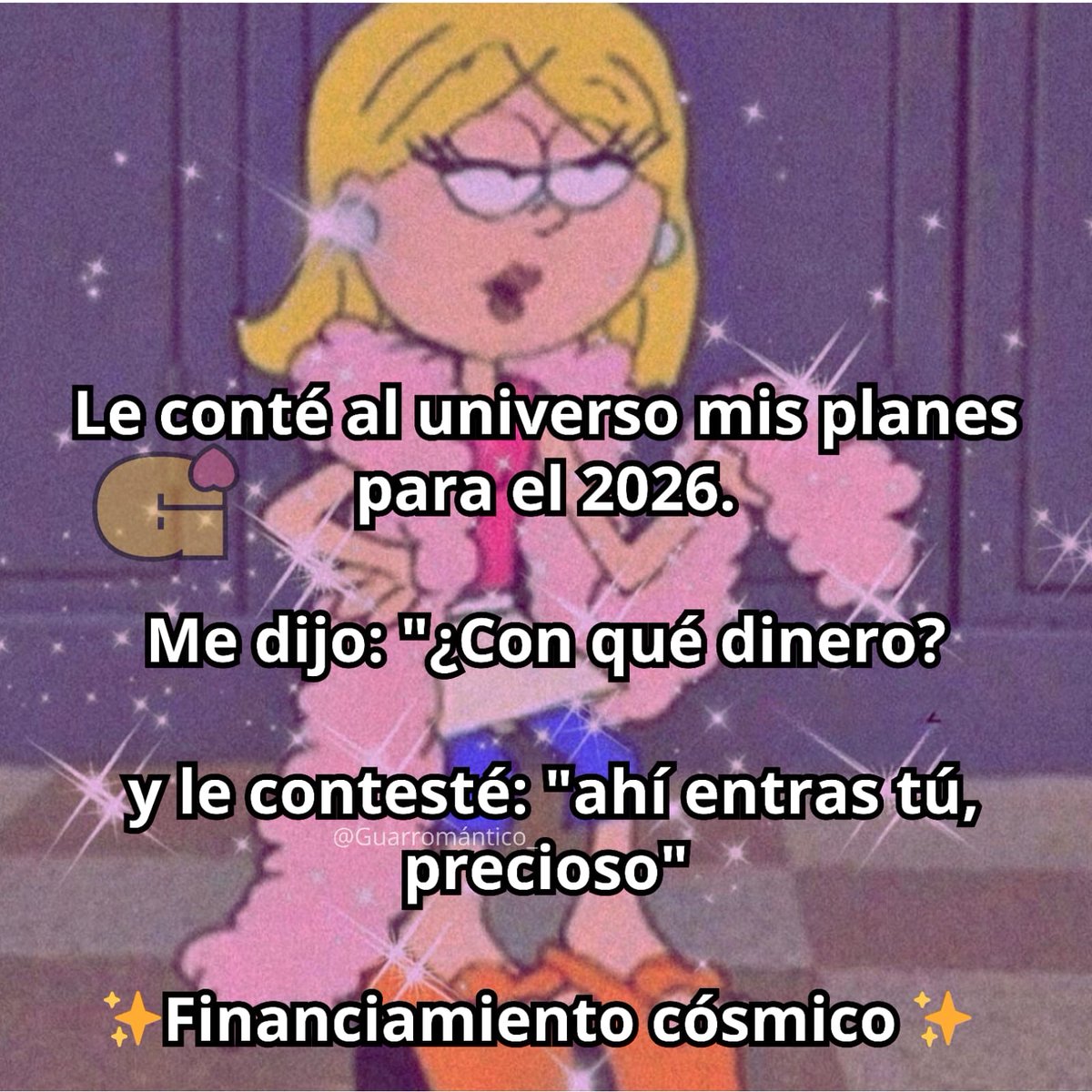 Guarromantico_'s tweet photo. Financiamiento cósmico ✨ https://t.co/hYytuxMDmY