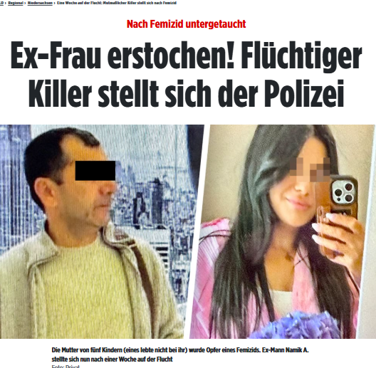 Taykra's tweet photo. #Apensen: Sie wollte mehr aus ihrem Leben machen: Namik A. (57) soll Afsana A. (40) – die Mutter seiner Kinder – getötet haben: Sie war erst vor 2 Monaten mit 4 ihrer fünf Kinder in ein Haus gezogen, um von ihrem brutalen Mann wegzukommen. https://t.co/ROtSep0U90 https://t.co/lG9sHsZkmL