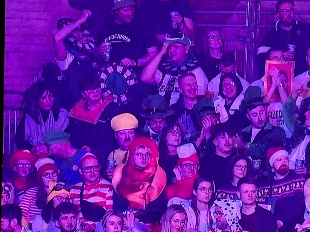 The traitors made it to the darts. Even made it on to Sky Sports in the third pic
