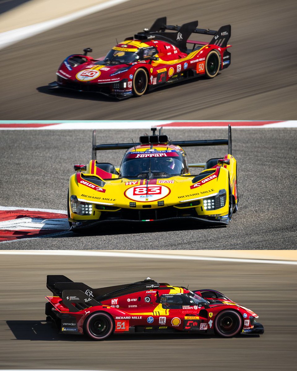 FerrariHypercar's tweet image. #Ferrari499P X 3️⃣

#WEC #FerrariHypercar