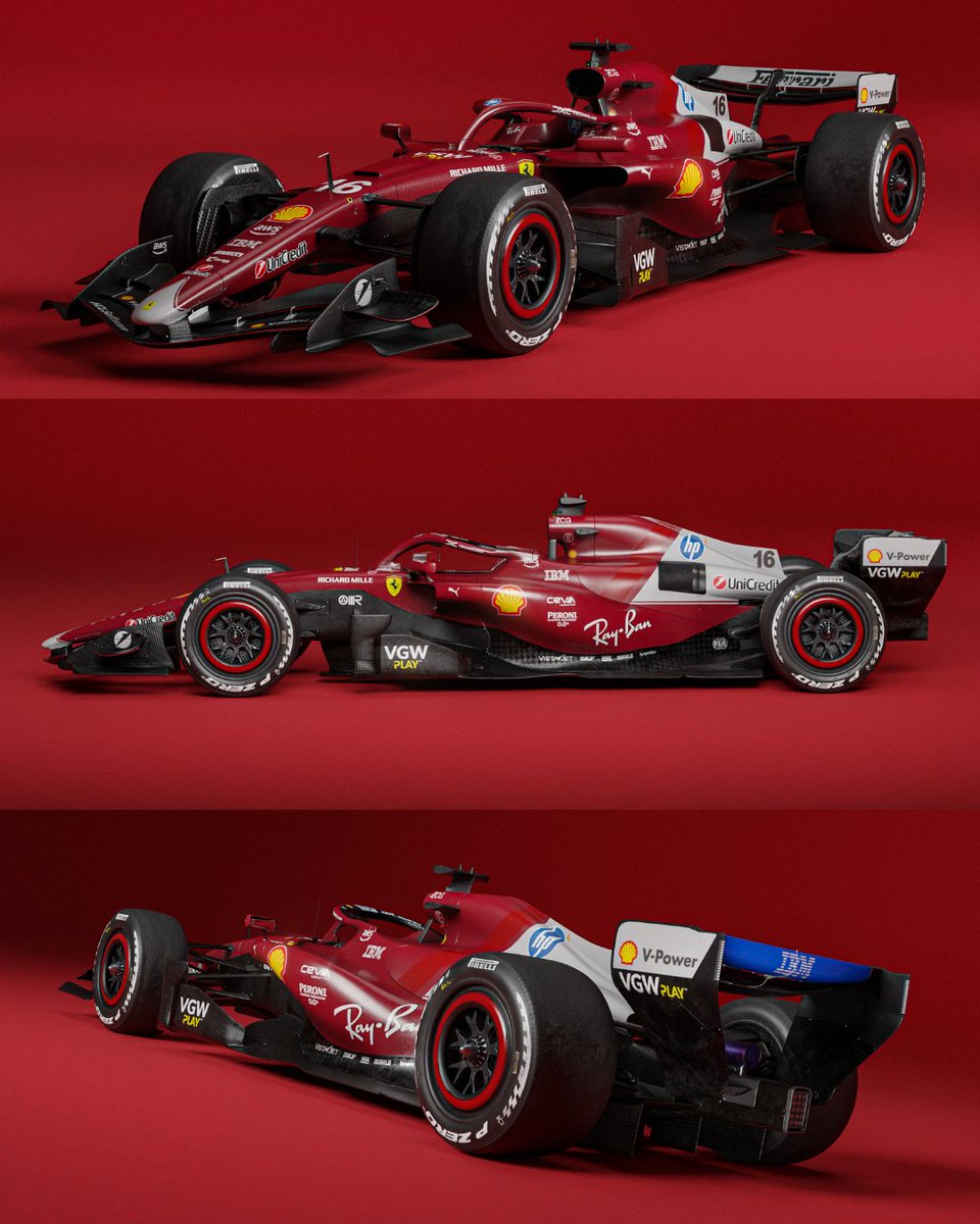 GazzettaFerrari's tweet image. Scuderia Ferrari 2026 concept livery 🔥